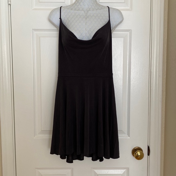 Cowl Neck Mini Skater Dress - Picture 7 of 7
